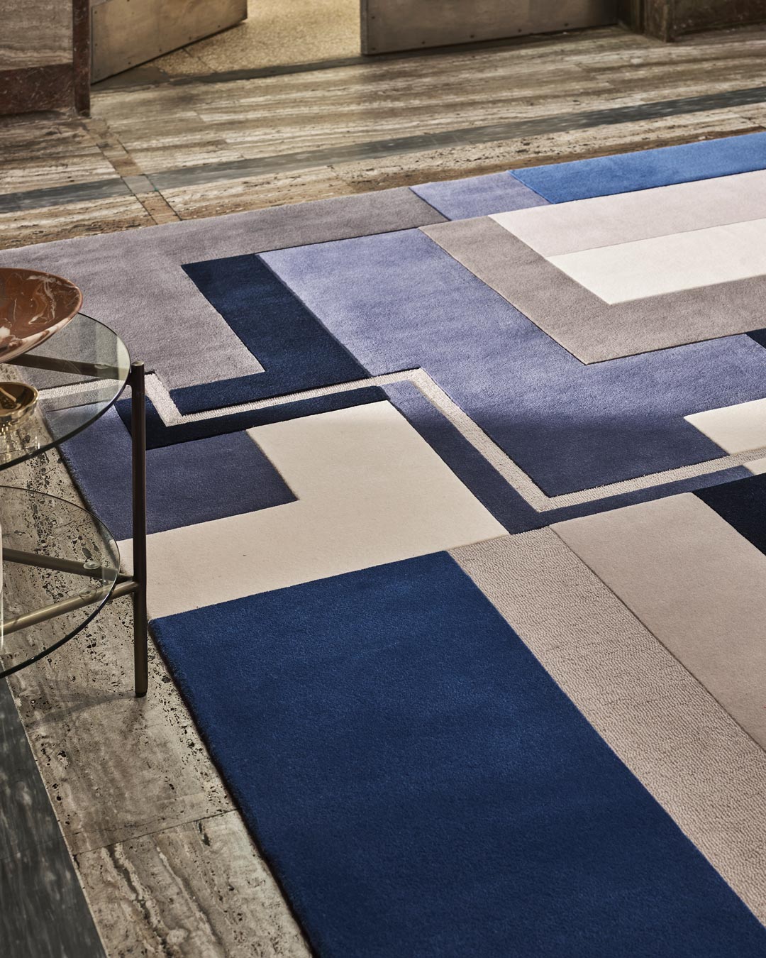 Dunand Modern Geometric Hand-Tufted Area Rug-Bisha Rugs