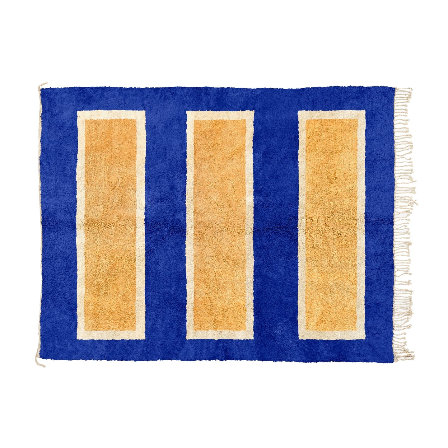 La Porte - Blue + Yellow Bisha Rugs