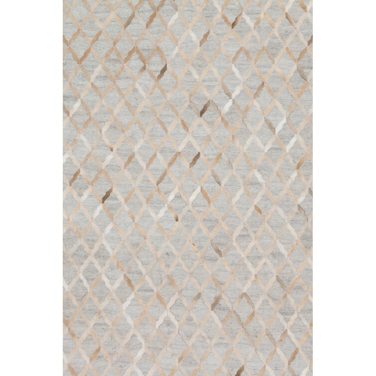 Gray Color Wool Area Rug