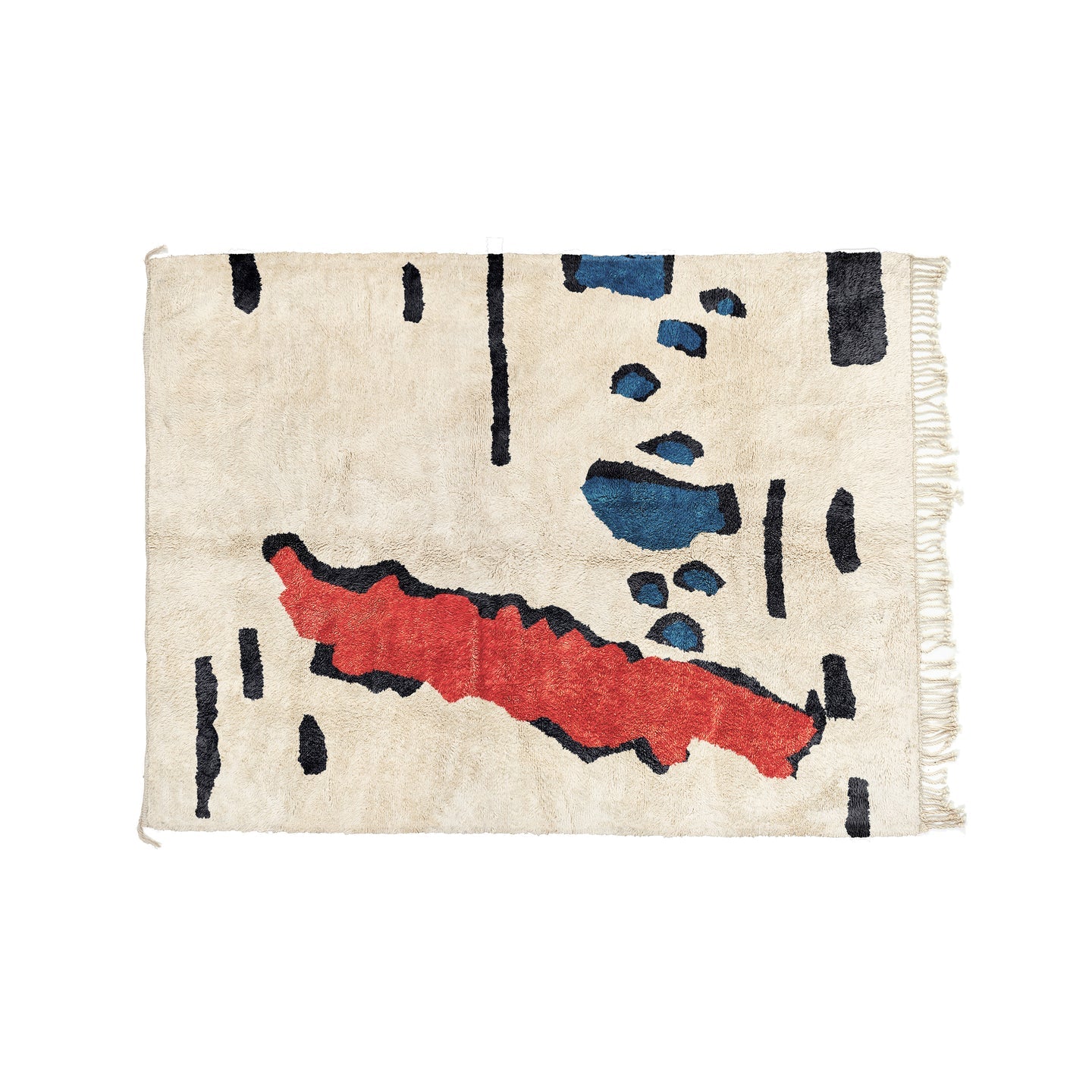 Islands - White & Red Bisha Rugs