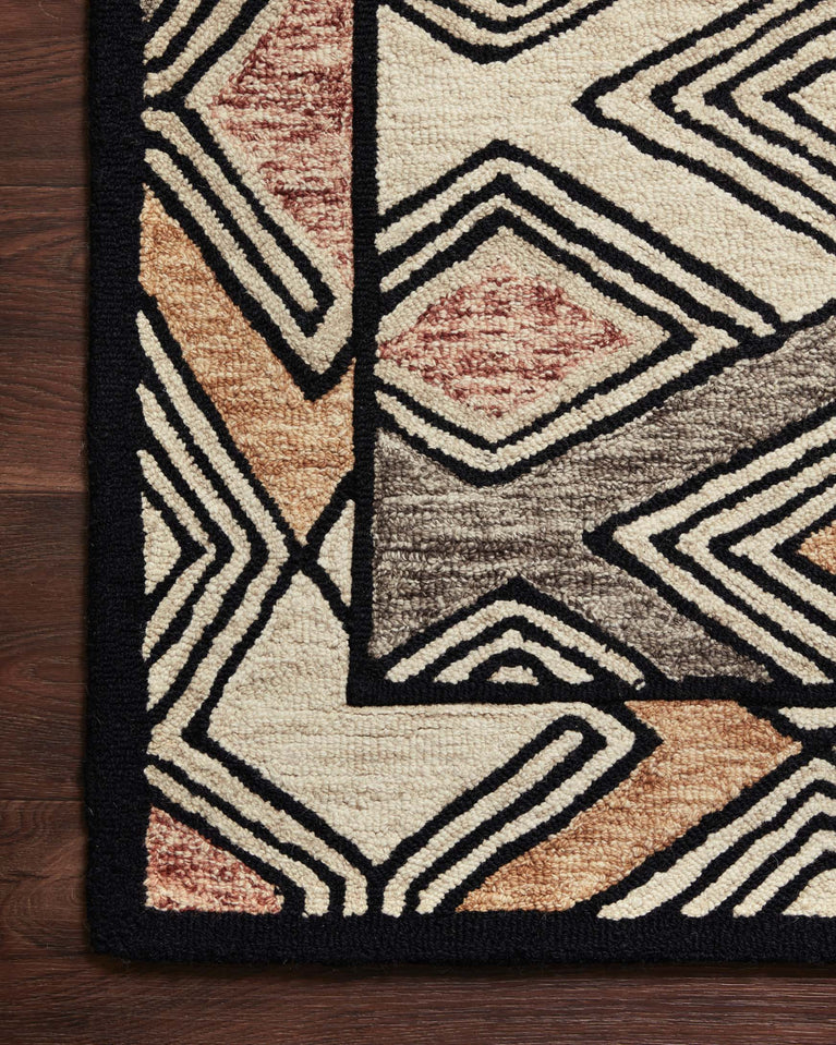 Hand Tufted Ivory / Multicolor Area Rug