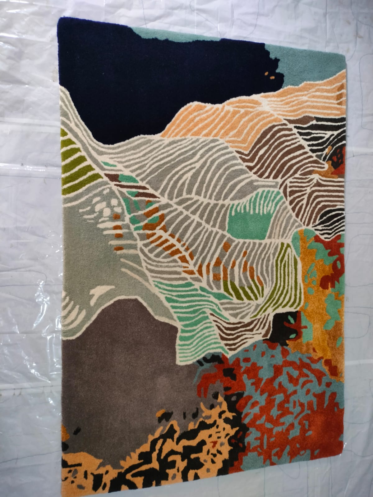 Multicolor Classic Geomatrical Tufted Area Rug