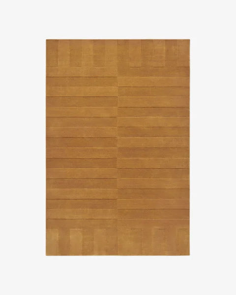 Light Brown Color Hand Tufted Leo Rug-Bisha Rugs