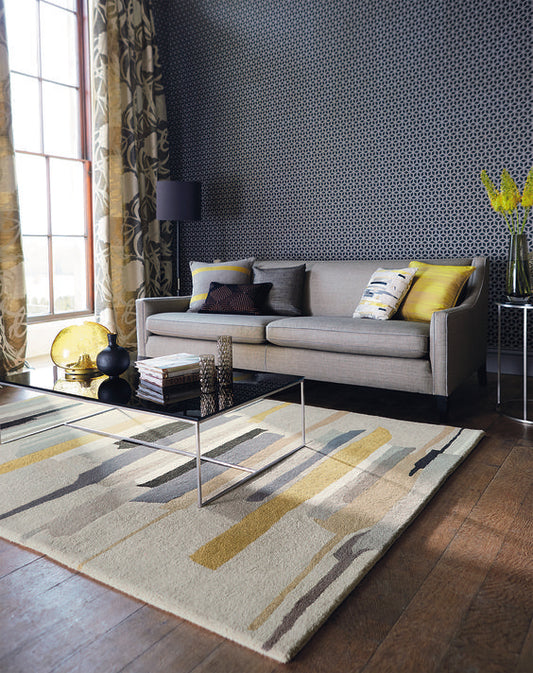 Multicolor Modern Hand Tufted Design Carpet