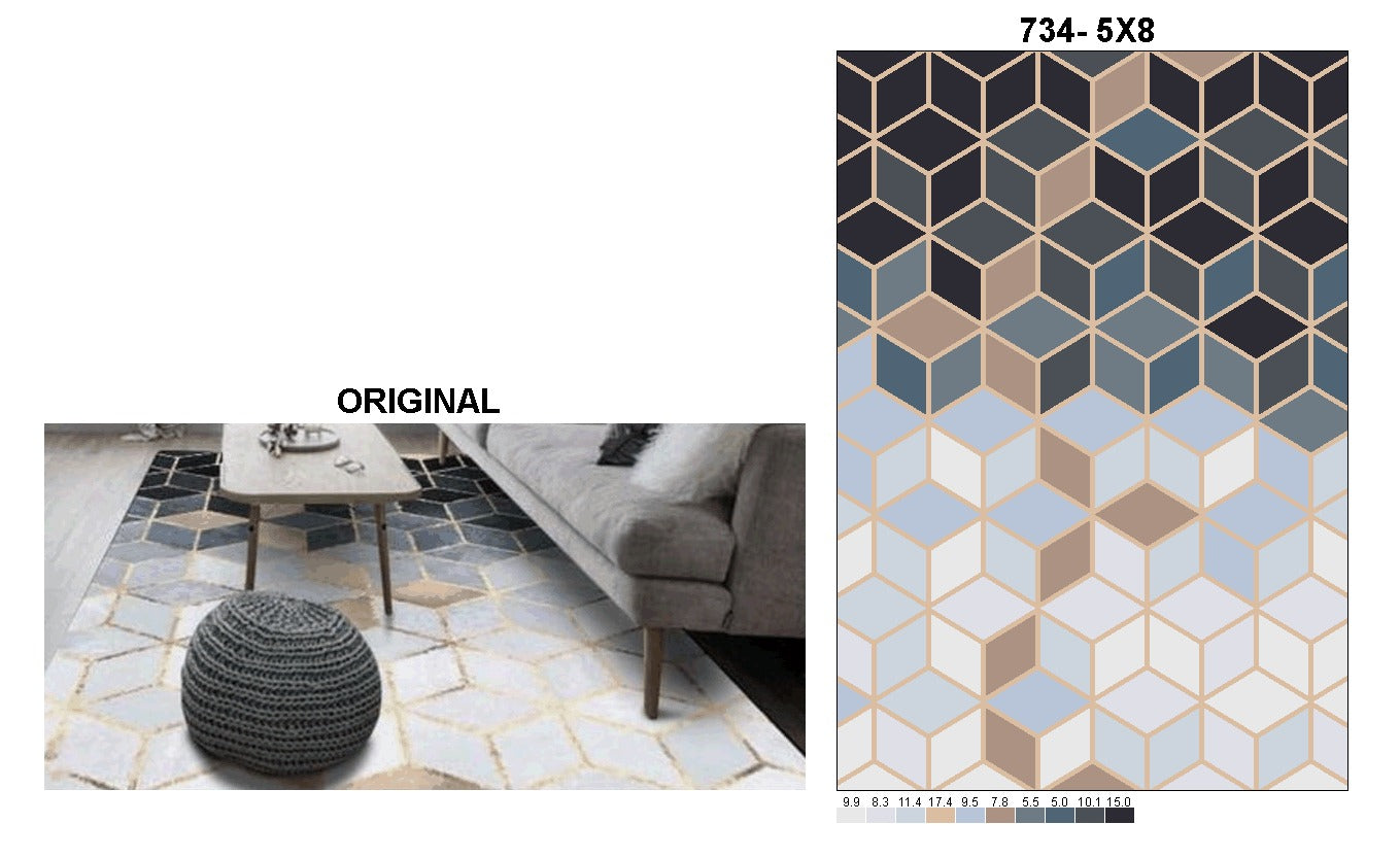 Multicolor Classic Wool Tufted Design Area Rug