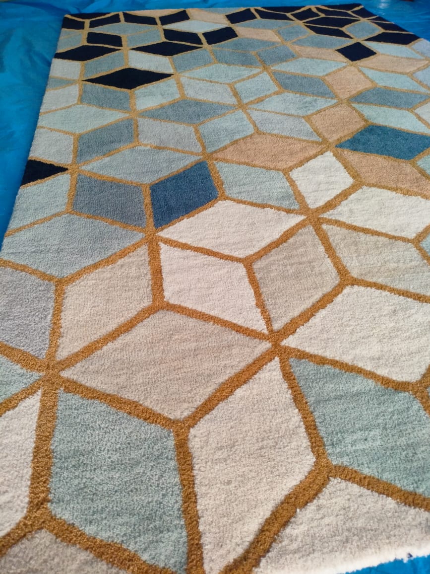 Multicolor Classic Wool Tufted Design Area Rug