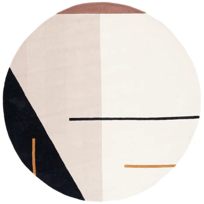 Classic Multicolor Round Area Rug