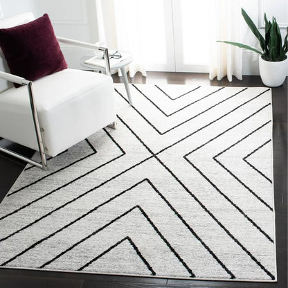 Black and White Line Classic Tufted Carpet