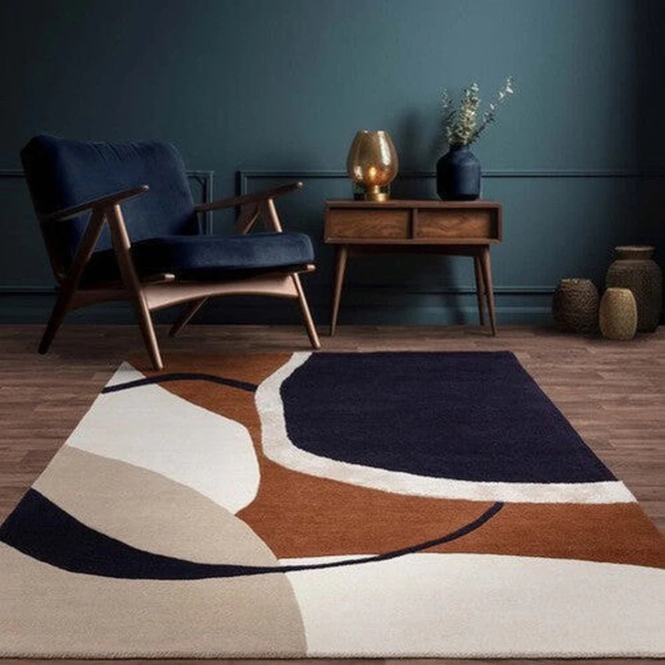 Signature Modern Geometric Hand-Tufted Rug -Bisha Rugs