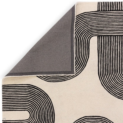 Arches Modern Geometric Hand-Tufted High-Density Soft Textured Rug -Bisha Rugs