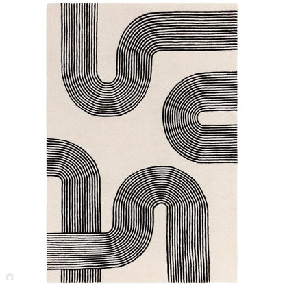 Arches Modern Geometric Hand-Tufted High-Density Soft Textured Rug -Bisha Rugs
