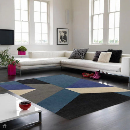 Geo Modern Geometric Hand-Tufted Area Rug -Bisha Rugs