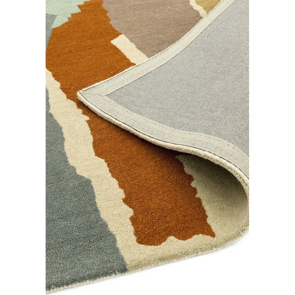 Collage Rug Abstract Modern Collage Hand-Tufted Rug -Bisha Rugs