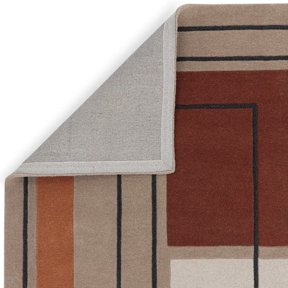 Outline Modern Geometric Hand-Tufted Rug -Bisha Rugs