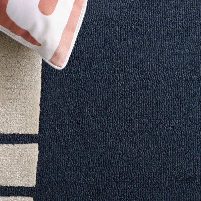 Hand-Tufted Round Mid-Century Modern Wool Rug-Bisha-Rugs