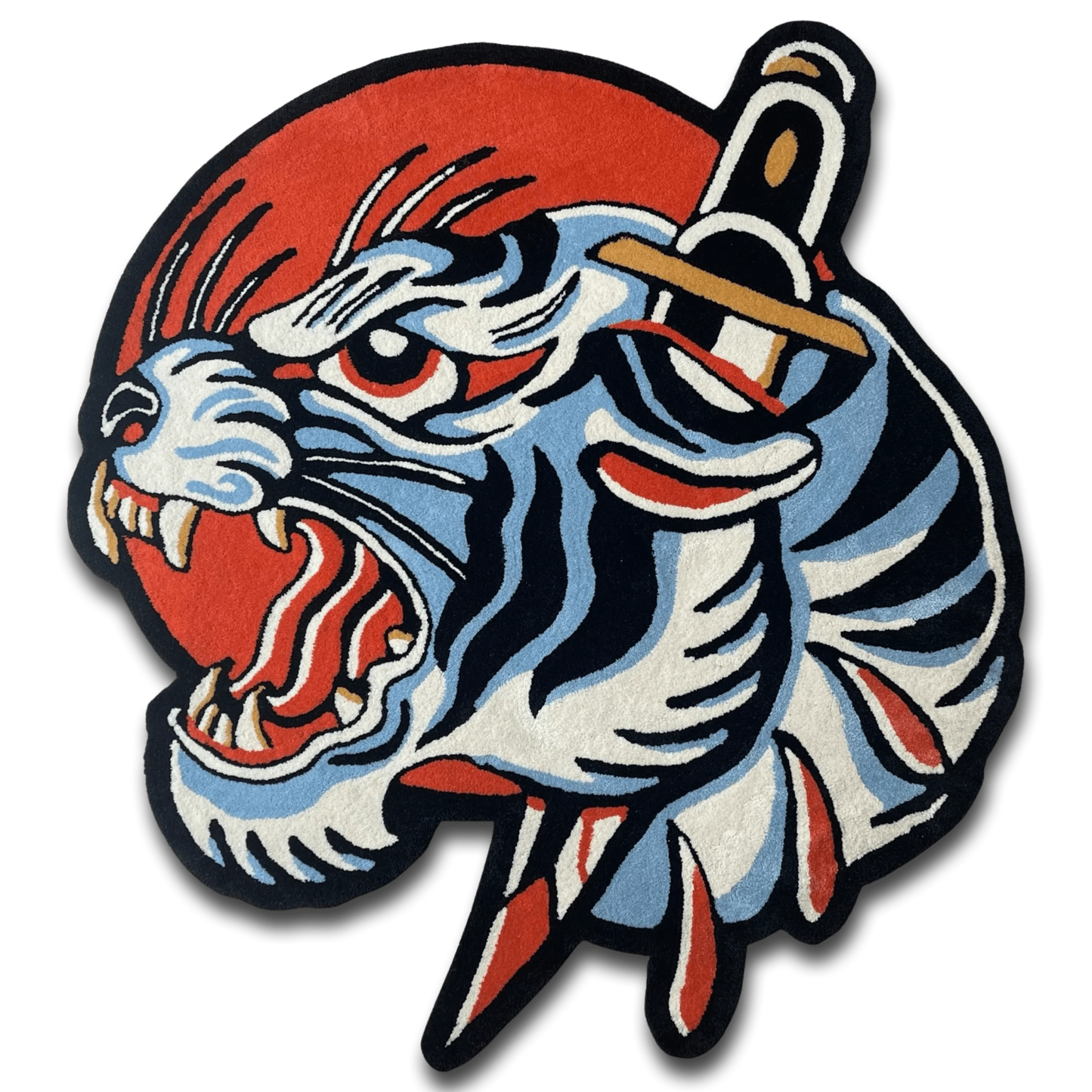 Bledding Tiger  Exo Rug