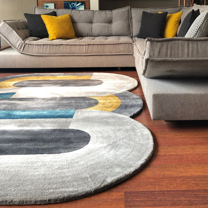 Shaped Custom Bespoke Hand Tufted Rug-Bisha-Rugs