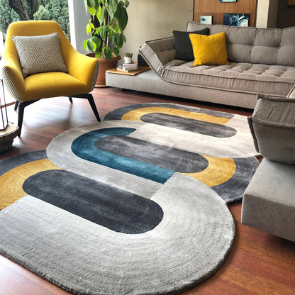 Shaped Custom Bespoke Hand Tufted Rug-Bisha-Rugs