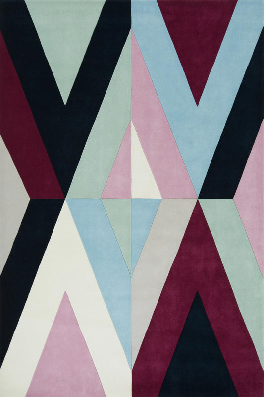 Eiffel Geomteric Pattern Modern Design Hand-Tufted Area Rug-bisha-rugs
