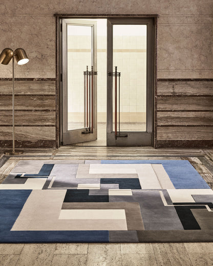 Dunand Modern Geometric Hand-Tufted Area Rug-Bisha Rugs