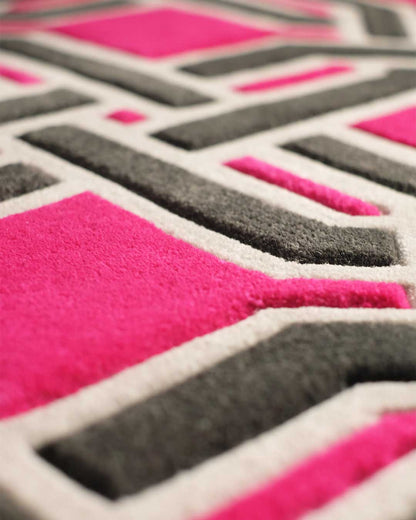 Oxford Geometric Design Hand-Tufted Rug-bisha-rugs