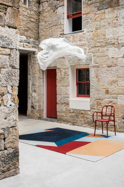 Dovetail Halving Geometric Modern Design Hand-Tufted Rug-bisha-rugs