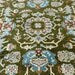 Hand Knotted Oushak Wool Rug - Moss Green Turkish Area Rug