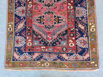 Turkish Oushak Rug Faded Salmon Orange Vintage  Wool Area Rug