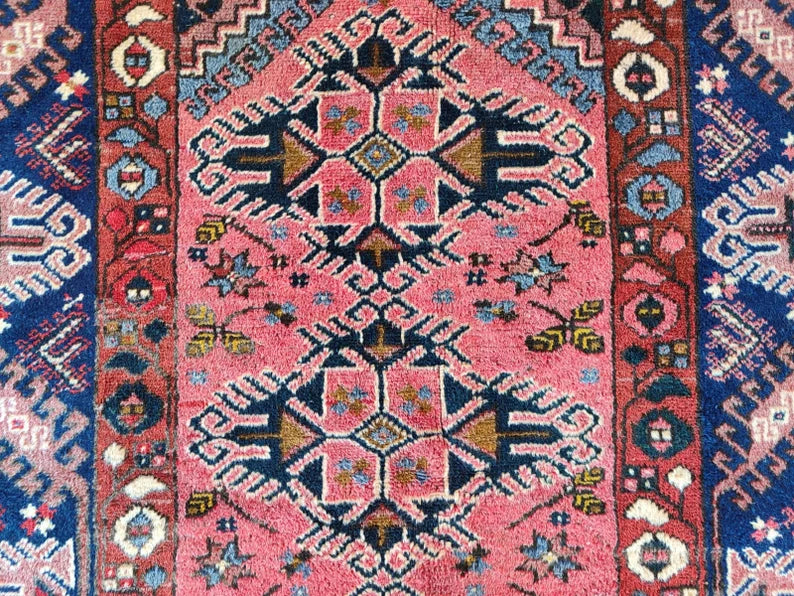 Turkish Oushak Rug Faded Salmon Orange Vintage  Wool Area Rug