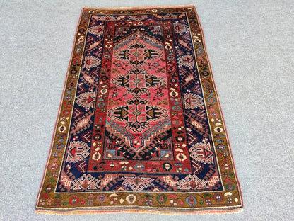 Turkish Oushak Rug Faded Salmon Orange Vintage  Wool Area Rug