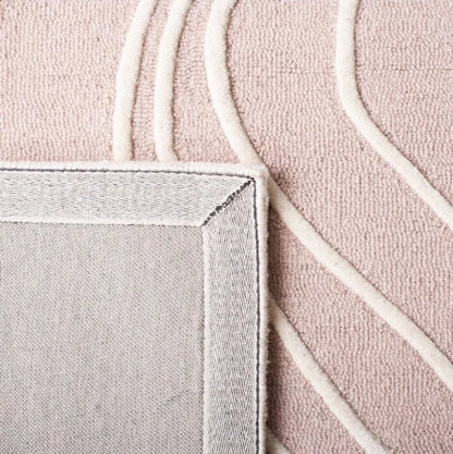 Light Ivory Color Modern Design Hand-Tufted Rug-Bisha Rugs
