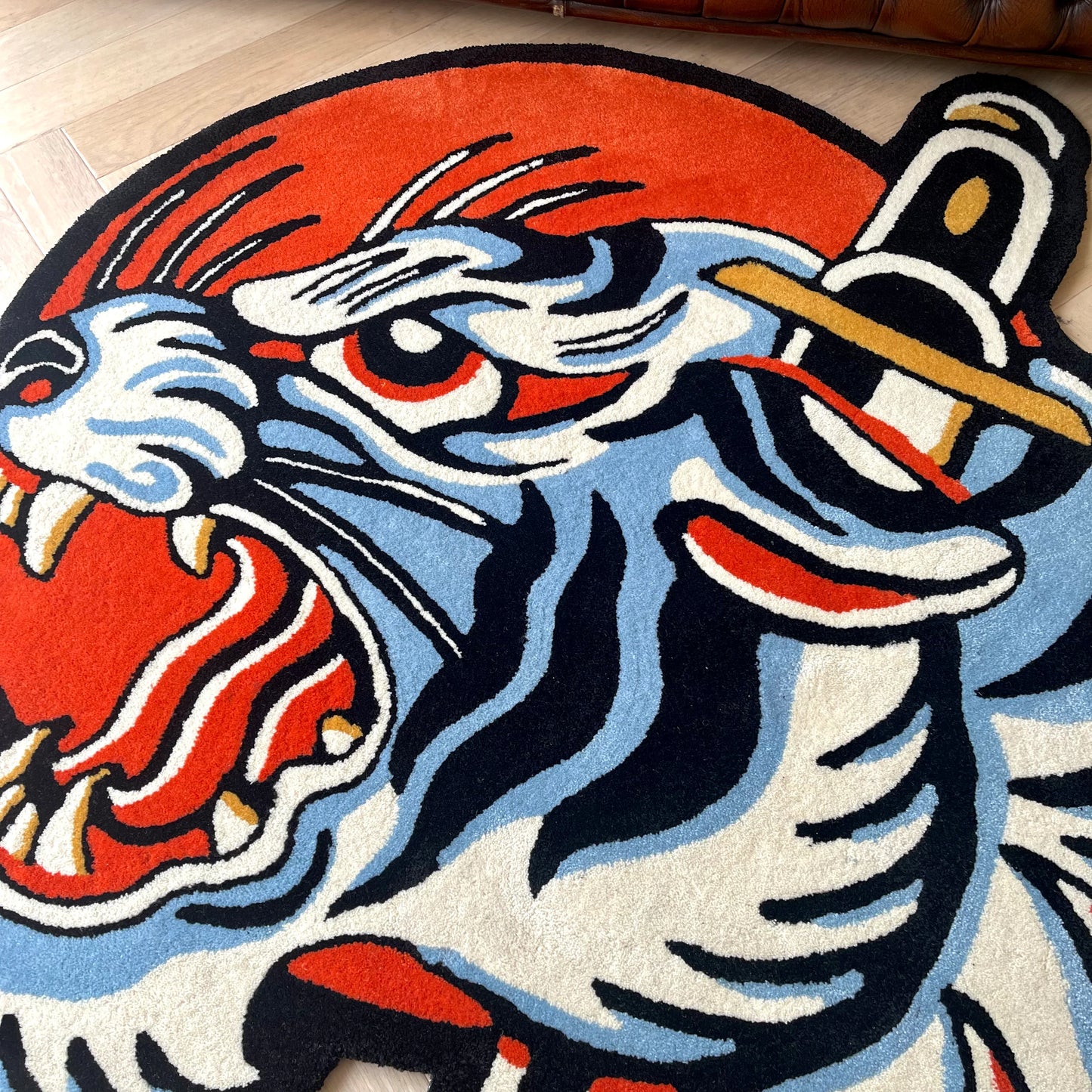 Bledding Tiger  Exo Rug