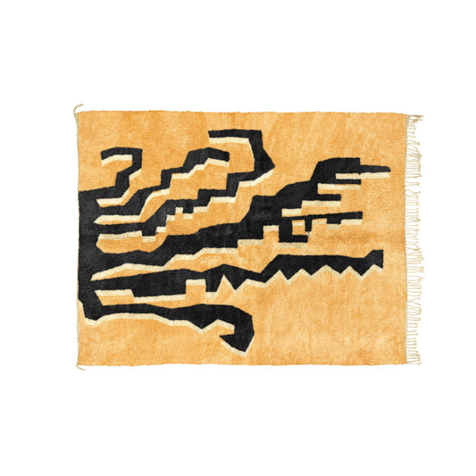 Agave - Yellow + Black Bisha Rugs