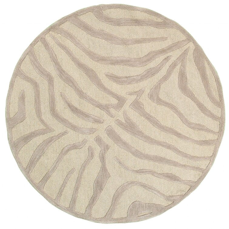 Taupe Wool Area Rug