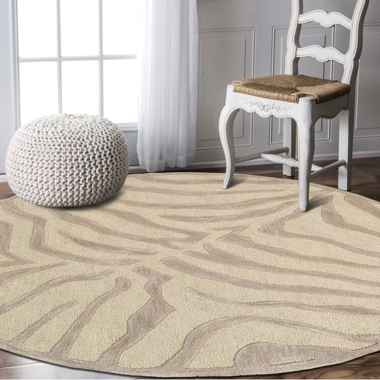 Taupe Wool Area Rug