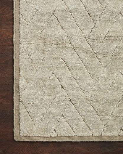 hand Tufted Bone and Fog Area Rug