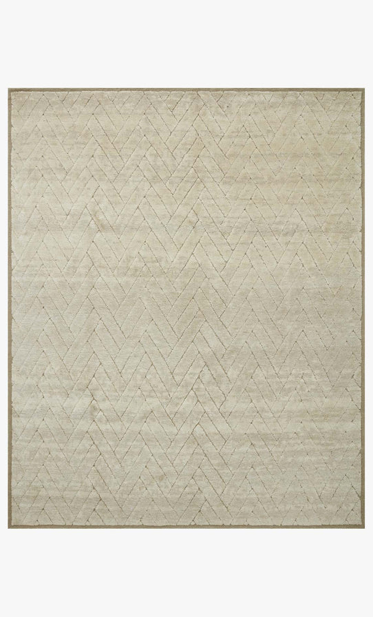 hand Tufted Bone and Fog Area Rug