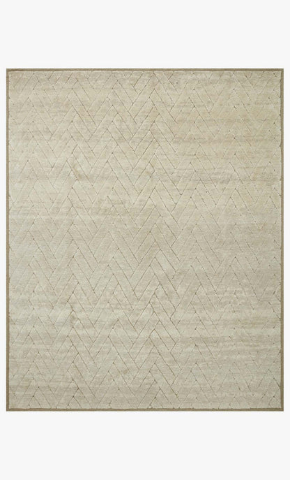 hand Tufted Bone and Fog Area Rug
