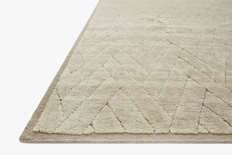hand Tufted Bone and Fog Area Rug