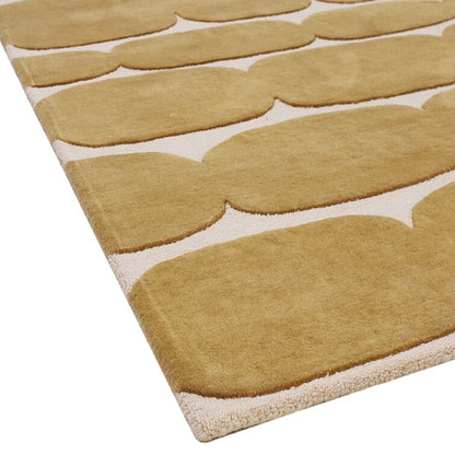 Mustard Color  Wool Area Rug