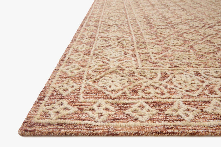 Hand Tufted Rust / Natural Area Rug