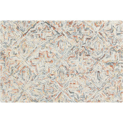 Color fields Tufted Wool Abstract Area Rug