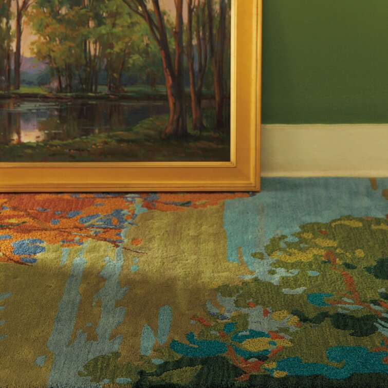 PG052 Landscape Tufted Wool Floral Area