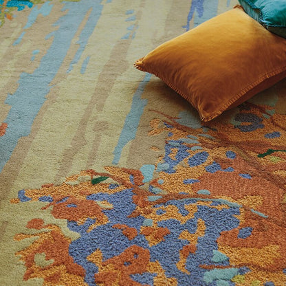 PG052 Landscape Tufted Wool Floral Area