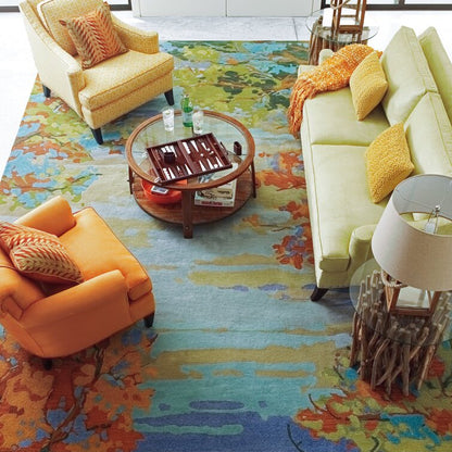 PG052 Landscape Tufted Wool Floral Area