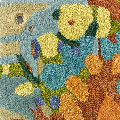 PG052 Landscape Tufted Wool Floral Area