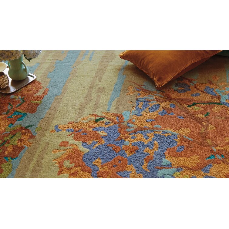 PG052 Landscape Tufted Wool Floral Area