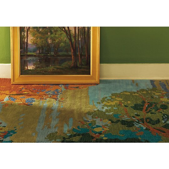 PG052 Landscape Tufted Wool Floral Area