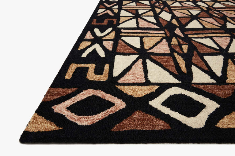 Hand Tufted Spice / Black Area Rug