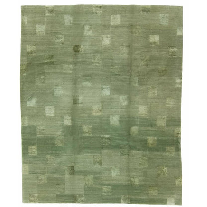 PG060  Block Check Hand-Tufted Wool Area Rug